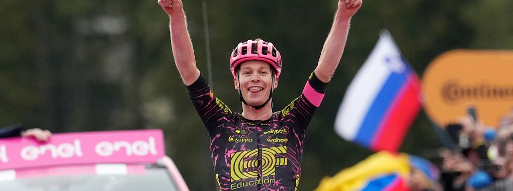 Youngster Georg Steinhauser will auch bei der Deutschland Tour jubeln. - © Gian Mattia D\\\'Alberto/LaPresse/AP/dpa