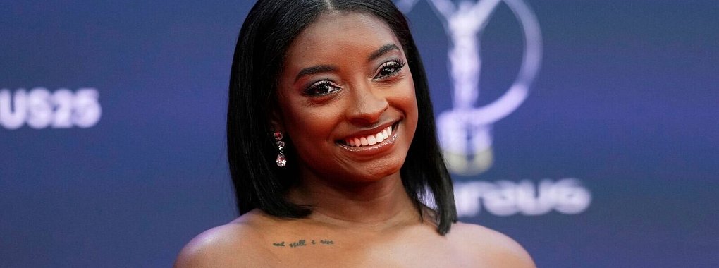 Turn-Star Simone Biles wurde bereits zum vierten Mal bei den Laureus World Sports Awards ausgezeichnet. - © Manu Fernandez/AP/dpa