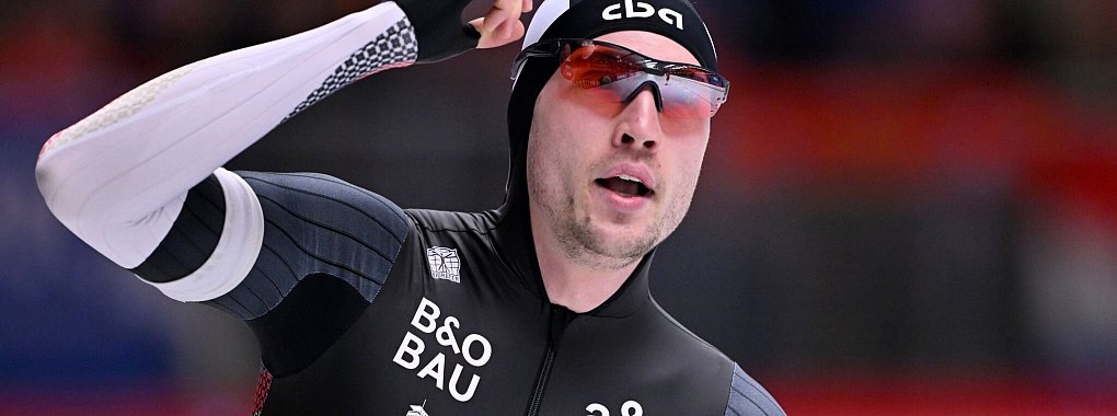 Hat den Titel über 500 Meter gewonnen: Hendrik Dombek. - © Peter Kneffel/dpa