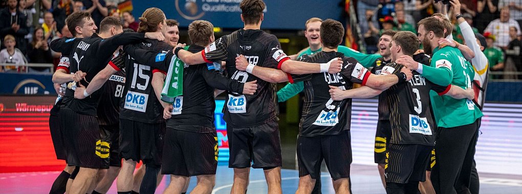 Das DHB-Team qualifizierte sich zum dritten Mal in Folge f&uuml;r ein olympisches Turnier. - &copy; David Inderlied/dpa