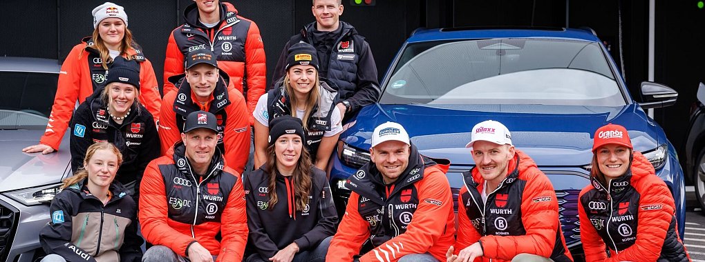 Deutsche Skisportler im Herbst bei der Einkleidung - zur alpinen WM f&auml;hrt ein &uuml;berraschend gro&szlig;es Team. - &copy; Daniel Karmann/dpa