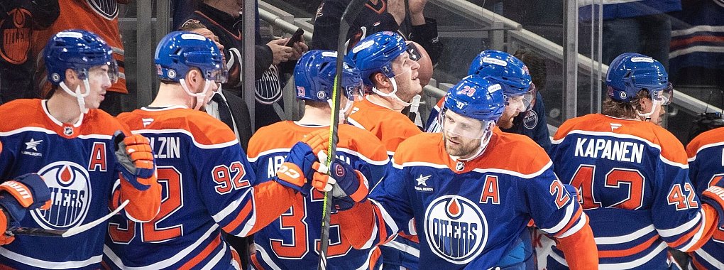 Leon Draisaitl von den Edmonton Oilers erzielte gegen die Anaheim Ducks bereits sein 28. Saisontor. - © Jason Franson/The Canadian Press via AP/dpa