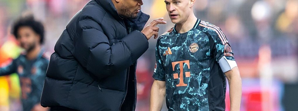Trainer Kompany kann auch in der kommenden Saison weiter auf Anführer Kimmich setzen. - © Andreas Gora/dpa