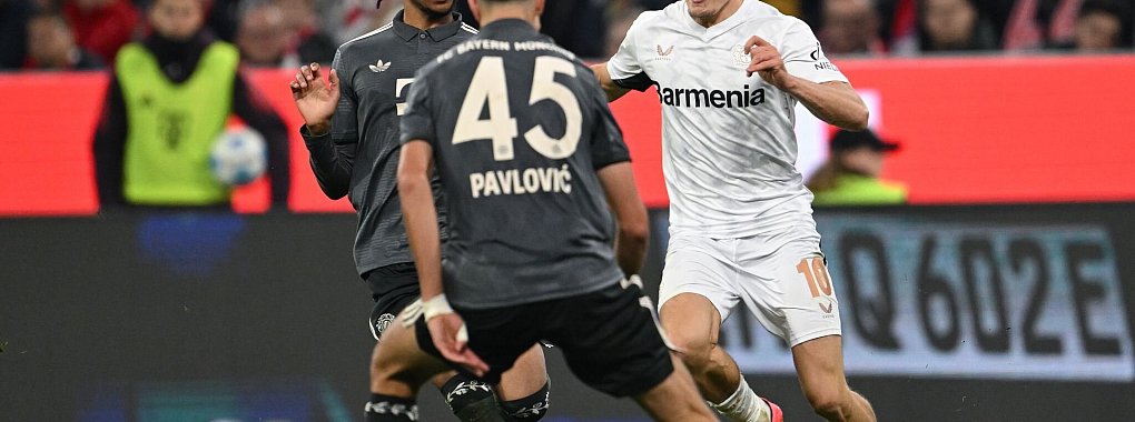 Aleksandar Pavlovic (M./45) gelang der sehenswerte Ausgleich zum 1:1. - © Sven Hoppe/dpa