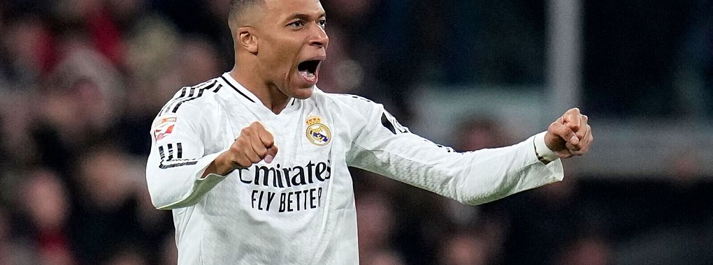 Bejubelt seinen Treffer zum Ausgleich: Kylian Mbappé. - © Manu Fernandez/AP/dpa
