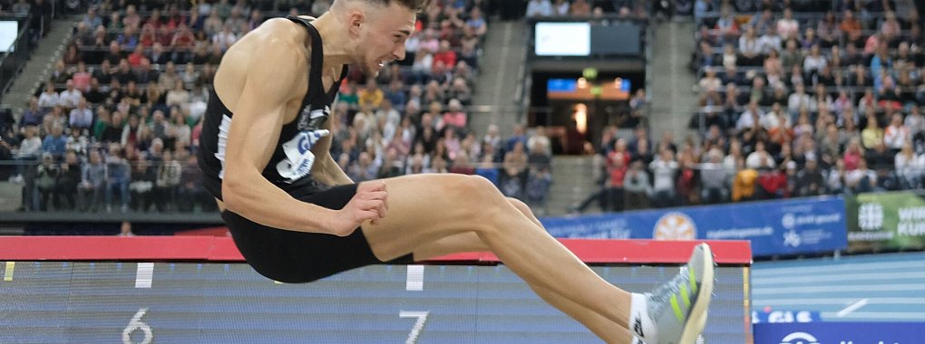Weitspringer Simon Batz wurde bei der Hallen-WM Vierter. - &copy; Sebastian Willnow/dpa