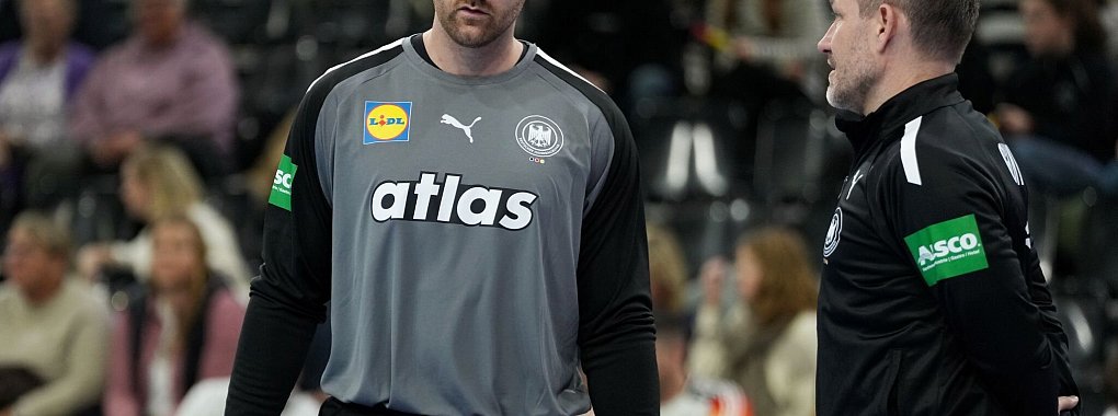 Frisch gebackener Papa: Andi Wolff wurde im Spiel gegen Brasilien geschont. - © Soeren Stache/dpa