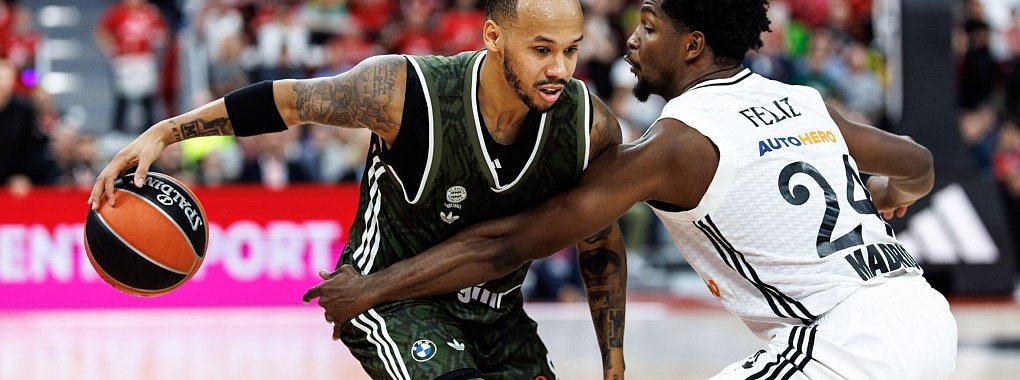 Shabazz Napier trieb Bayern in der zweiten Hälfte gegen Madrid an. - © Matthias Balk/dpa