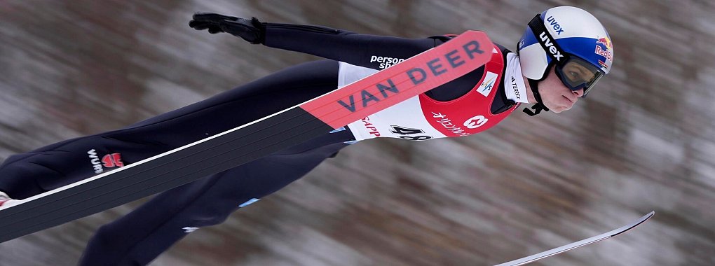 Bester Deutscher auf Rang neun: Andreas Wellinger. - © Uncredited/Kyodo News/AP/dpa