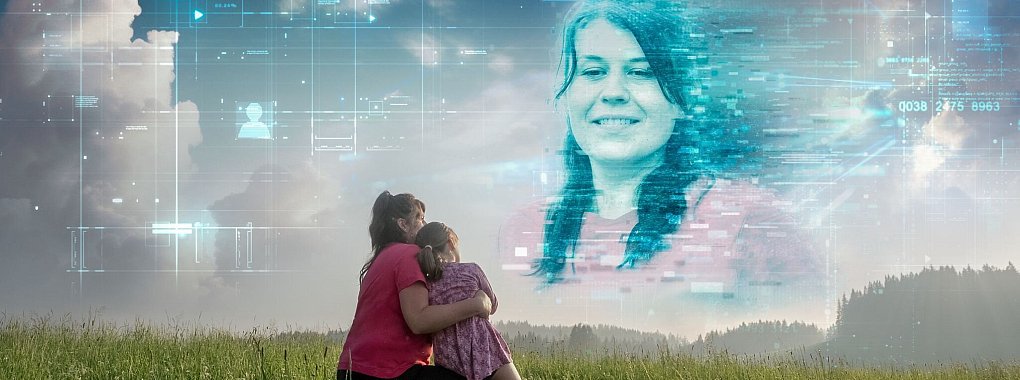Diana hat eine digitale Doppelgängerin erschaffen. Im Falle ihres Todes soll er Tochter Ella Trost spenden. - © Roman Hauska/ZDF/dpa