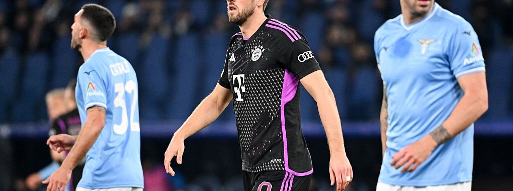 Harry Kane und die Bayern kassierten in Rom eine Niederlage. - © Sven Hoppe/dpa