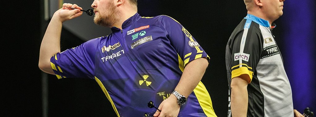Littler verlor direkt sein Auftaktmatch. - © Andreas Gora/dpa
