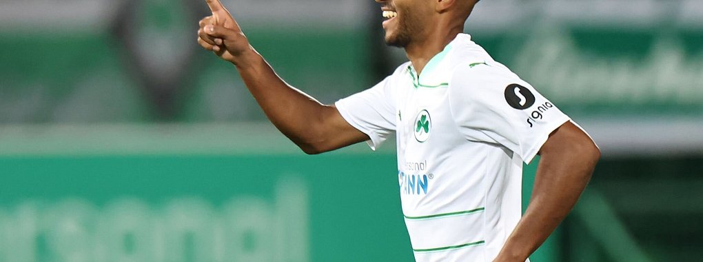 Greuther F&uuml;rths Julian Green traf beim Testspiel gegen Bayreuth. - &copy; Daniel Karmann/dpa