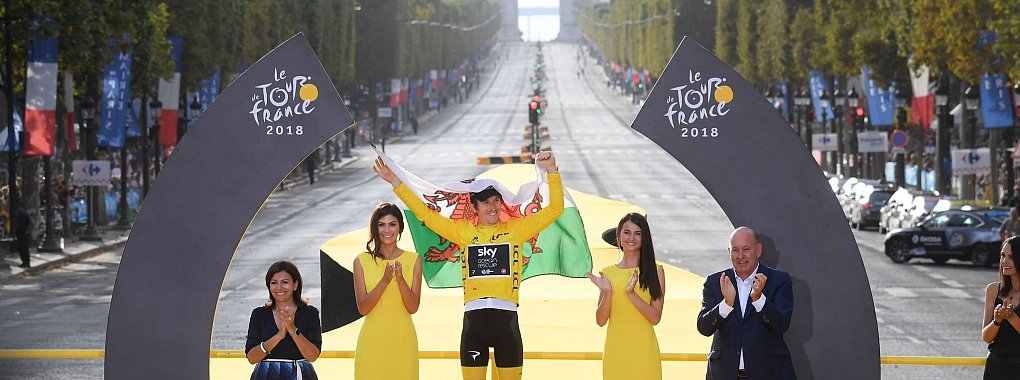 Ex-Tour-Champion Geraint Thomas kündigt das Ende seiner Karriere an. - © Pool Stephane Mantey/BELGA/dpa