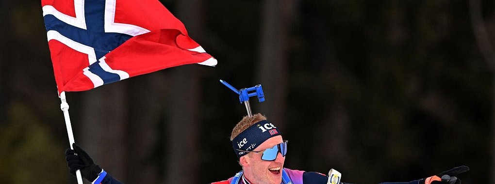 Johannes Thingnes Bö verabschiedet sich von der großen Biathlon-Bühne. - © Martin Schutt/dpa