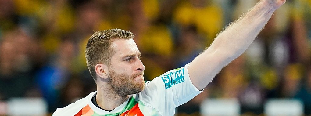 Magdeburgs Lukas Mertens erzielte beim Sieg in Celje acht Tore. - &copy; Uwe Anspach/dpa/Archivbild