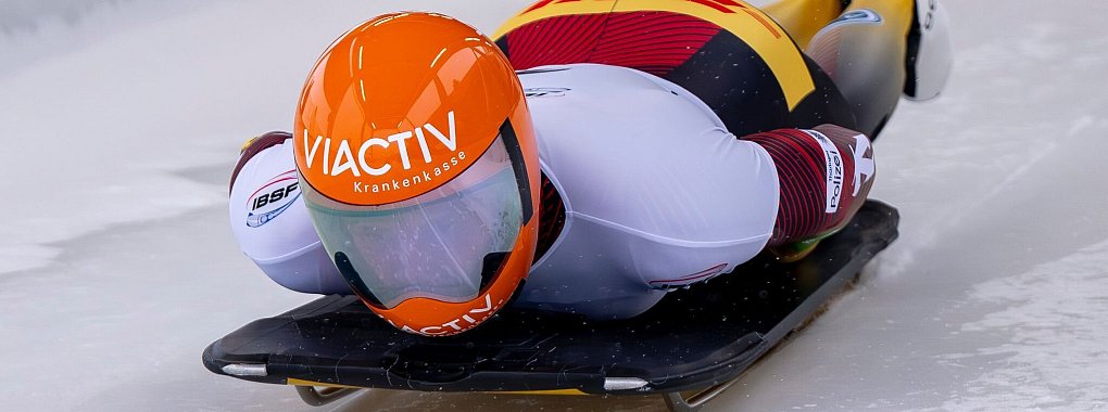 Skeleton-Olympiasieger Christopher Grotheer hatte im Gesamtweltcup keine Chance mehr, da er ein Rennen weniger hatte. - © David Inderlied/dpa
