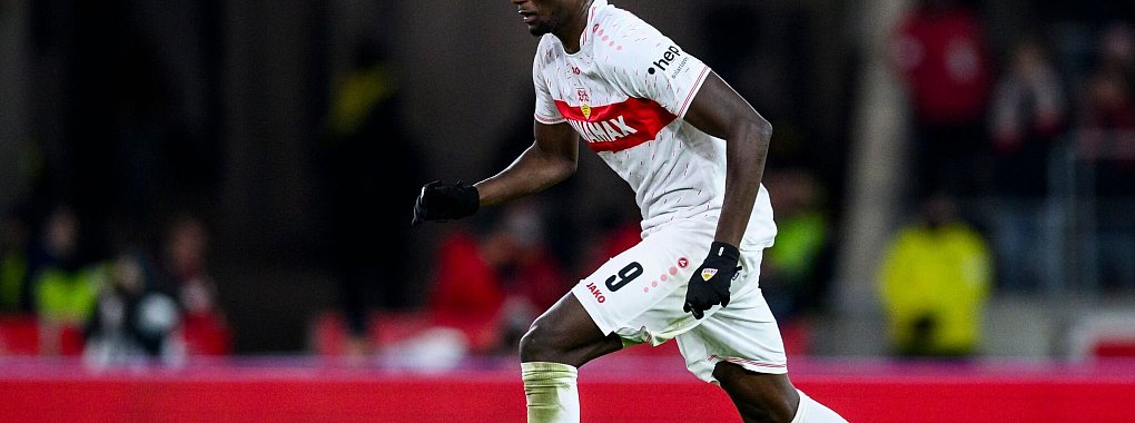 VfB-St&uuml;rmer Serhou Guirassy wurde im Testspiel Guineas gegen Nigeria angeschlagen ausgewechselt. - &copy; Tom Weller/dpa