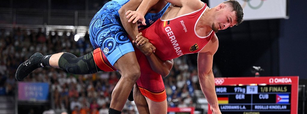 Lucas Lazogianis (r.) zeigte gegen den Kubaner Gabriel Rossilo einen starken Kampf. - &copy; Marijan Murat/dpa