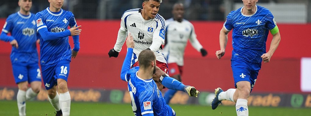 Königsdörffer trifft für den HSV. - © Marcus Brandt/dpa