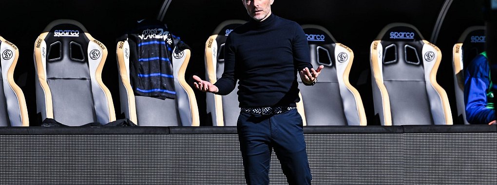 Hertha-Trainer Stefan Leitl sah bei der SV Elversberg eine desolate Leistung seiner Mannschaft. - © Silas Schueller/DeFodi Images/dpa