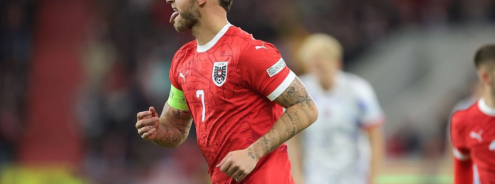 Der frühere Bremer Marko Arnautovic traf beim 5:1-Erfolg Österreichs gegen Norwegen doppelt. - © Expa/Uwe Winter/APA/dpa