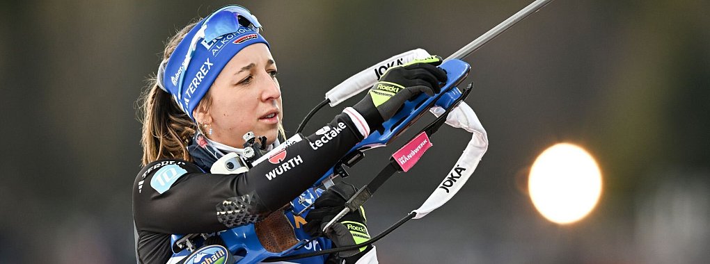 Franziska Preuß ist nach dem ersten Saisonrennen zu einer Pause gezwungen. - © Hendrik Schmidt/dpa