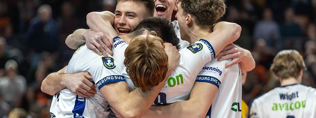 Die SVG Lüneburg steht erstmals im Finale um die deutsche Volleyball-Meisterschaft. - © Andreas Gora/dpa
