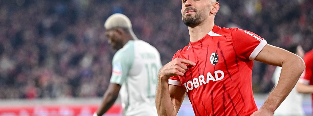 Vincenzo Grifo traf gegen Bremen doppelt. - © Harry Langer/dpa