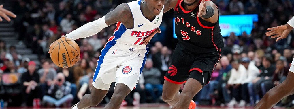 Dennis Schröder bestach in Toronto mit Zug zum Korb. - © Arlyn McAdorey/The Canadian Press/AP/dpa
