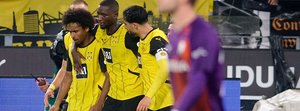Beim 4:2 des BVB über Bochum wird Serhou Guirassy als Matchwinner gefeiert. - © Bernd Thissen/dpa