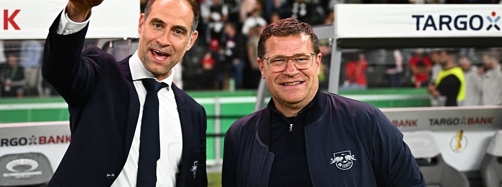 Einst vereint bei Red Bull Leipzig, wenn auch nur kurz: Oliver Mintzlaff und Max Eberl. - © Tom Weller/dpa