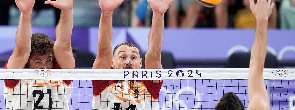 Deutschlands Volleyballer zeigen gegen die USA eine starke Leistung - &copy; Marcus Brandt/dpa