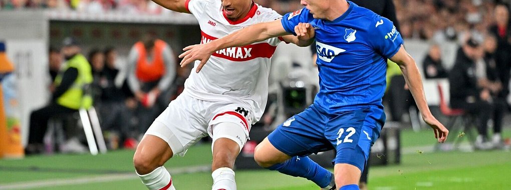 VfB-Profi Jamie Leweling ist zum ersten Mal bei der Nationalmannschaft dabei. - © Jan-Philipp Strobel/dpa