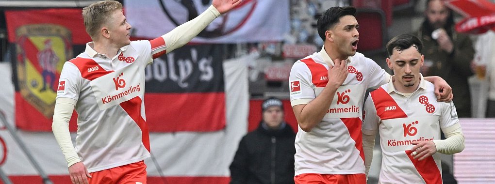 Traf zur Mainzer Führung gegen Freiburg: Nationalspieler Jonathan Burkardt. - © Torsten Silz/dpa