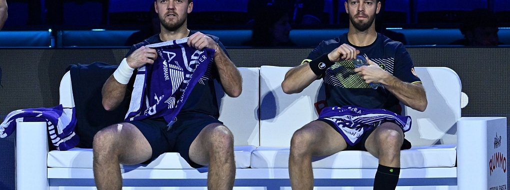 Kevin Krawietz (l) und Tim Pütz (r) stehen im Endspiel des Tennis-Saisonfinals. - © Domenico Cippitelli/Ipa Sport/LiveMedia/IPA via ZUMA Press/dpa