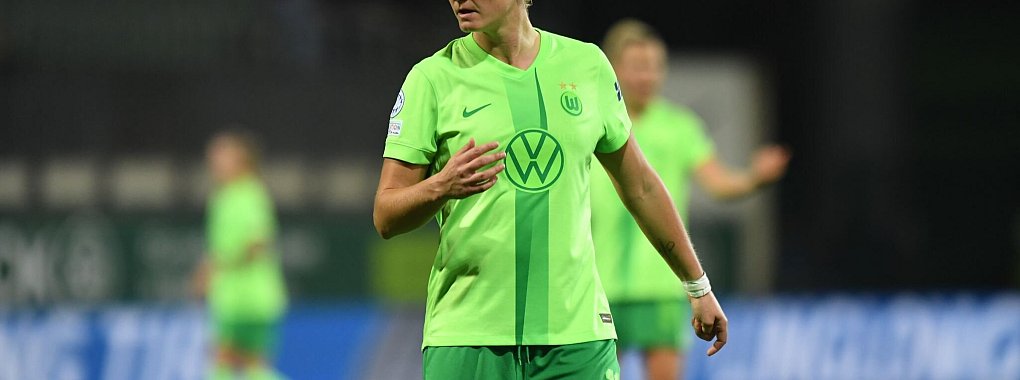 Alexandra Popp bestritt ihren 100. Einsatz im Europapokal. - © Swen Pförtner/dpa