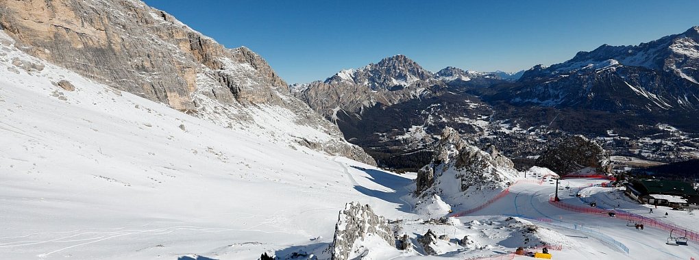 In Cortina d\\\'Ampezzo soll das Deutsche Haus bei den Winterspielen 2026 stehen. - © Alessandro Trovati/AP/dpa