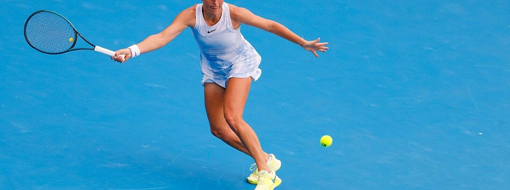 Tatjana Maria gewann zum Auftakt der Australian Open gegen die Amerikanerin Bernarda Pera. - © Frank Molter/dpa