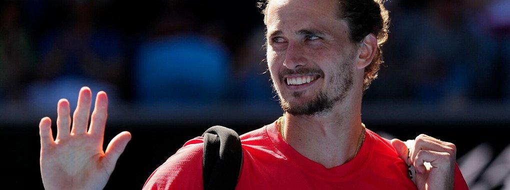 Alexander Zverev hatte nach seinem Drittrundensieg viel zu lachen - © Vincent Thian/AP/dpa