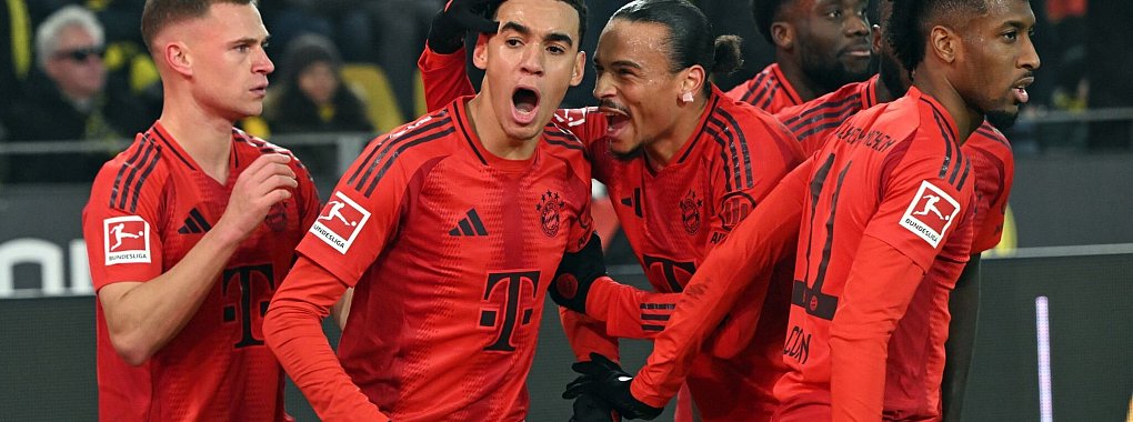 Bei Spielern wie Joshua Kimmich (l), Jamal Musiala (M) und Leroy Sané ist die Bayern-Zukunft offen. Selbiges gilt für Alphonso Davies und Kingsley Coman. - © Federico Gambarini/dpa