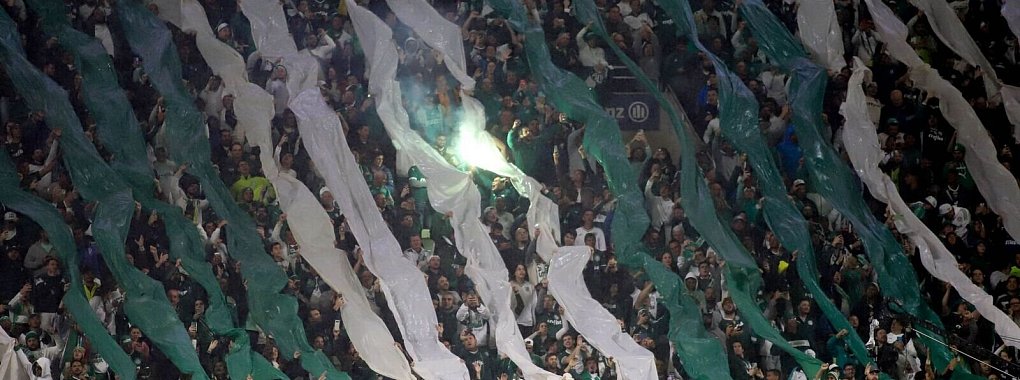 Die Fans von Palmeiras bei einem früheren Spiel im Stadion. - © Leco Viana/TheNEWS2 via ZUMA Press Wire/dpa