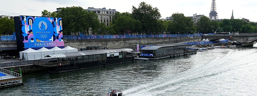 Auf sechs Kilometern sollen Tausende Sportlerinnen und Sportler die Seine entlang fahren. (Archivbild) - &copy; Michael Kappeler/dpa