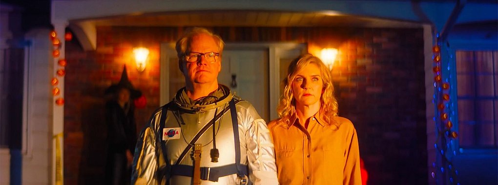 Jim Gaffigan als Cameron Edwin und Rhea Seehorn als Erin Edwin in einer Szene des Films &laquo;Linoleum - Das All und all das&raquo;. - &copy; -/Camino Filmverleih/dpa