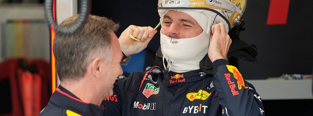 Weltmeister Max Verstappen hat sich auch von der Titelparty in Las Vegas bis in die Morgenstunden erholt. - © Darko Bandic/AP