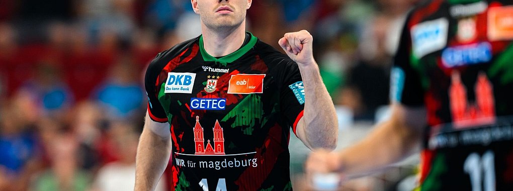 Omar Ingi Magnusson war bester Magdeburger Schütze beim Liga-Auftakt gegen die HSG Wetzlar. - © Marco Wolf/dpa