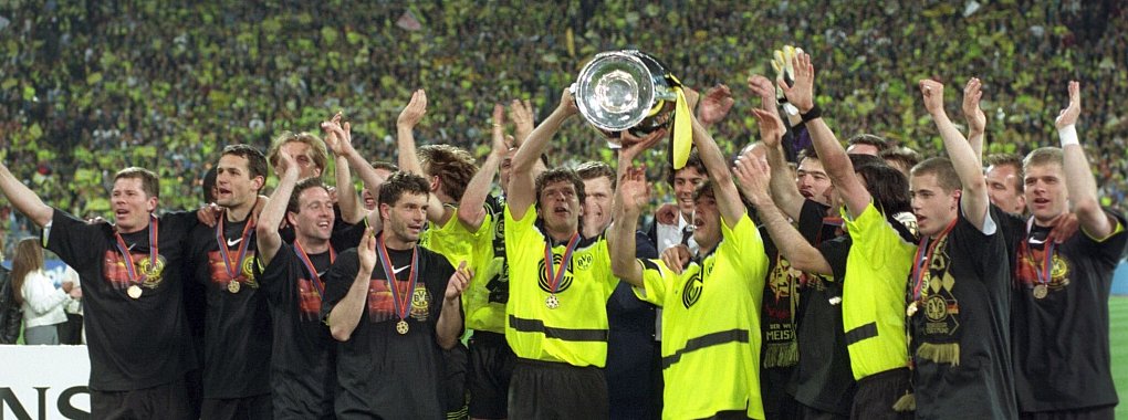 Borussia Dortmund gewann 1997 die Champions League. - &copy; Achim Scheidemann/dpa