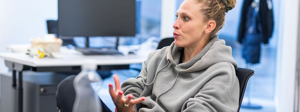 Arbeitet seit 2017 als Trainerin: Kim Kulig. - © Philipp von Ditfurth/dpa