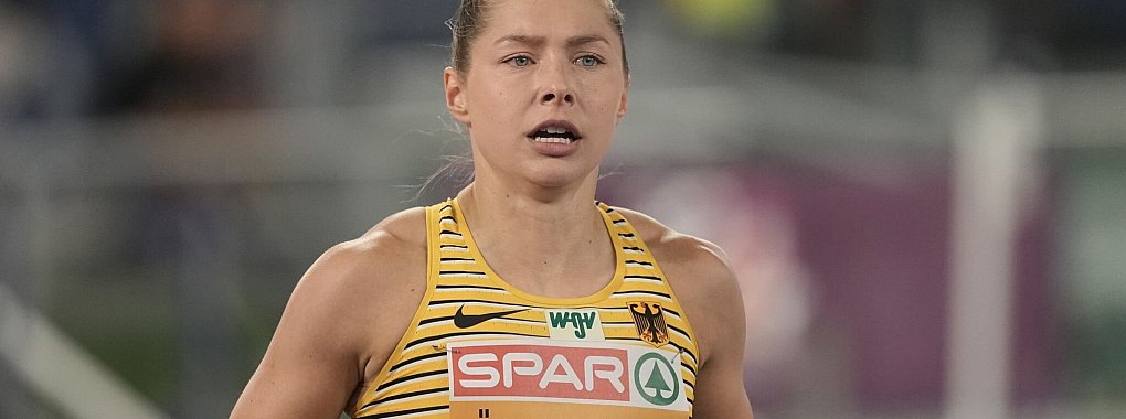 Gina L&uuml;ckenkemper hat im 100-Meter-Lauf eine Medaillie verpasst. - &copy; Michael Kappeler/dpa