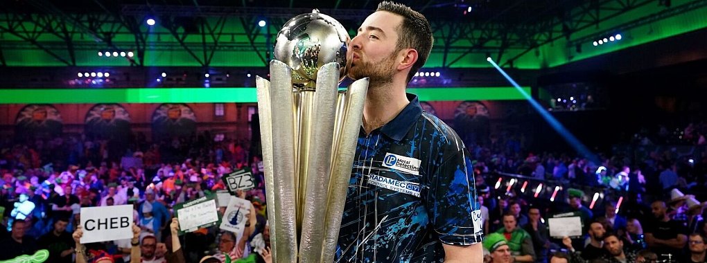 Weltmeister und die Nummer eins der Darts-Welt: Luke Humphries. - &copy; Zac Goodwin/PA Wire/dpa